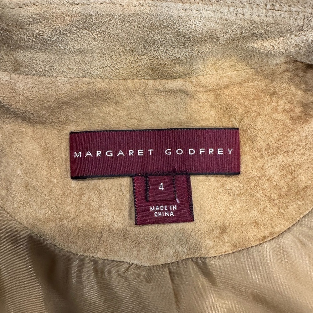 Elegant Brown Margaret Godfrey Leather Women's Jacket - Picture 2 of 6
